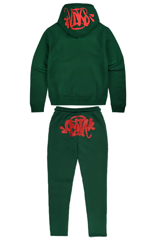 syna-world-syna-og-tracksuite-green-red-logo green syna world tracksuit
