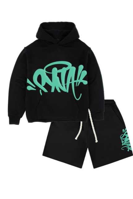 syna world hoodie and shorts