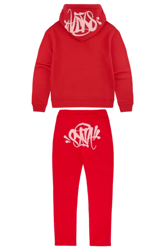 red syna world tracksuit