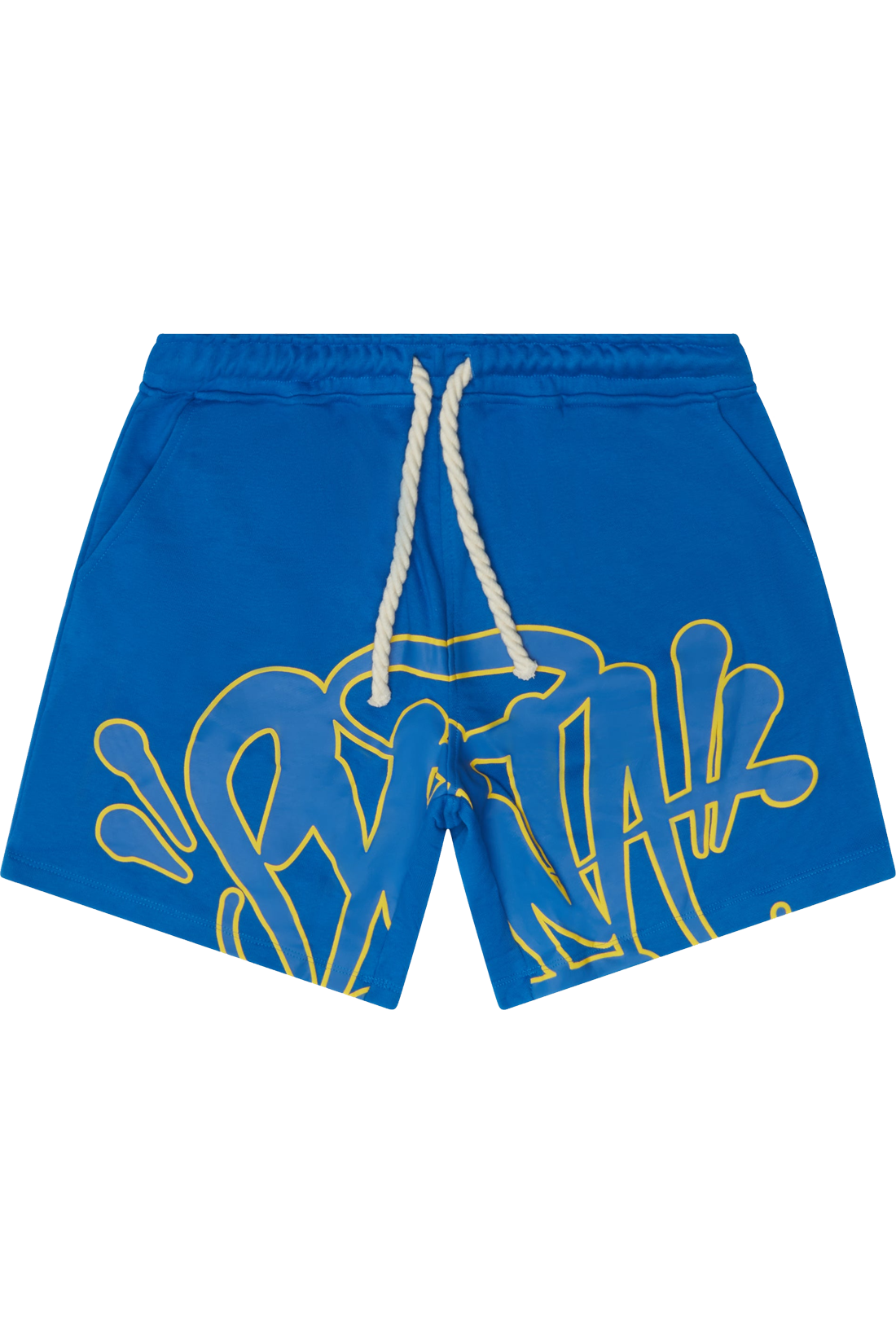 synaworld-syna-logo-shorts-blue-yellow Syna world Shorts