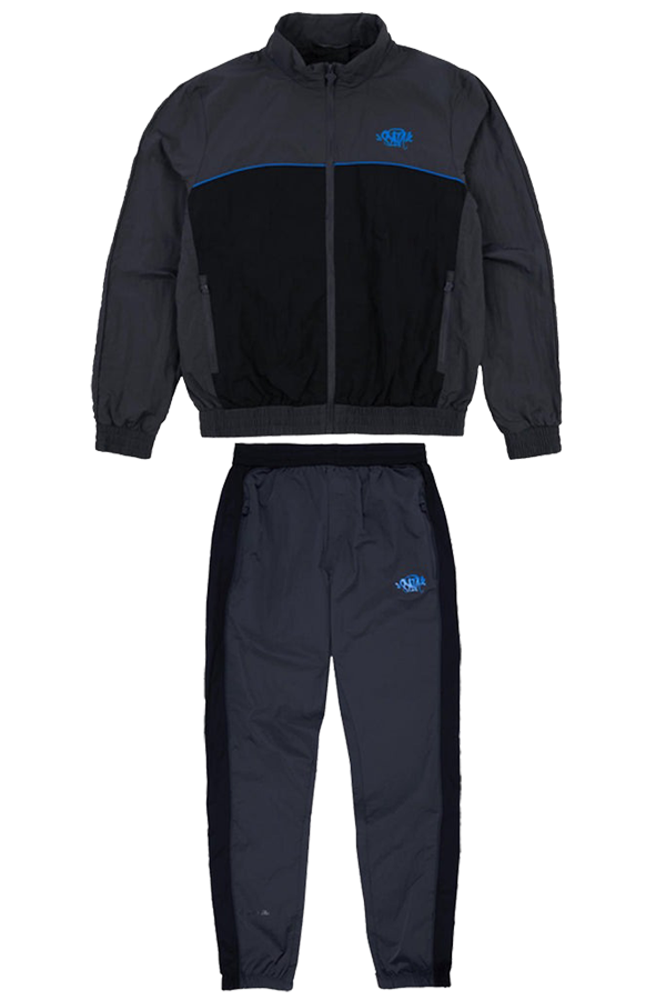syna-world-shell-tracksuit-black-blue-logo syna world shell tracksuit