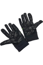 syna gloves balck and neon green