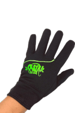syna gloves balck and neon green