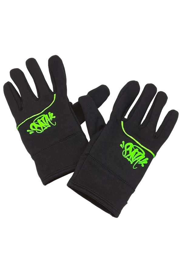 synaworld-no-trace-syna-gloves-black-neon-green syna gloves balck and neon green